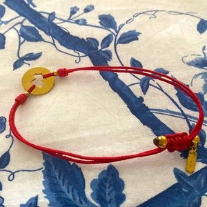 TOUS Red Bracelet Gold Vermiel